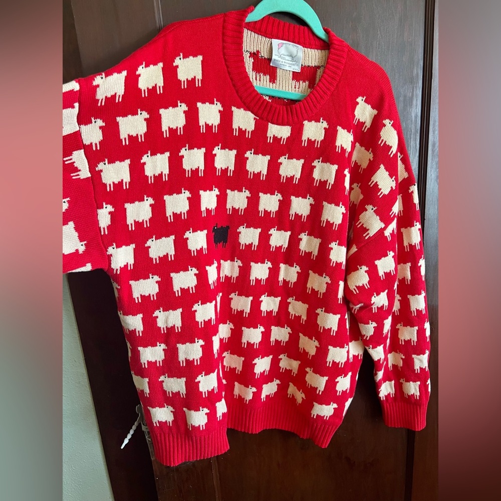 XXXL Warm & Wonderful Men's/Unisex "Diana Edition" Cotton Sheep Sweater - Picture 3 of 10